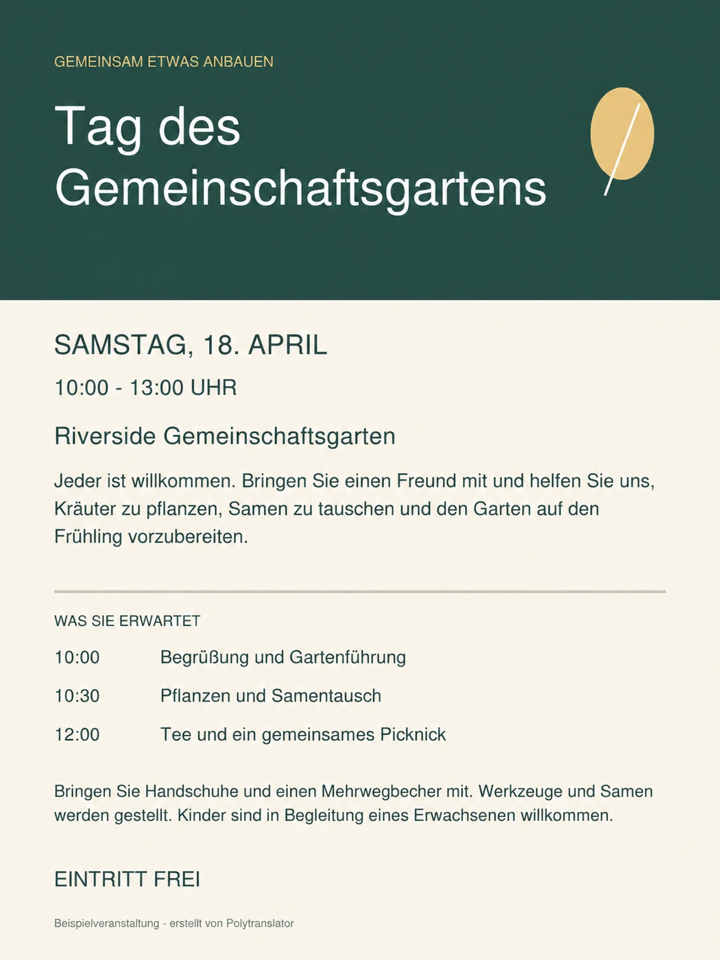 Englisch–Deutsch: Übersetzung · Deutsch